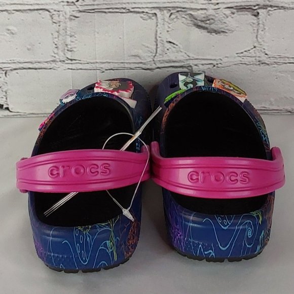 'CROCS' 'DISNEY VILLAINS'  LIMITED EDITION 'JIBBITZ' SLIP-ON CLASSIC CLOG SLIDES - Picture 4 of 16